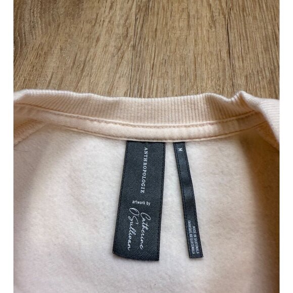 Anthropologie Gemini Zodiac Crewneck Sweatshirt Catherine O’Sullivan Medium - Picture 5 of 8